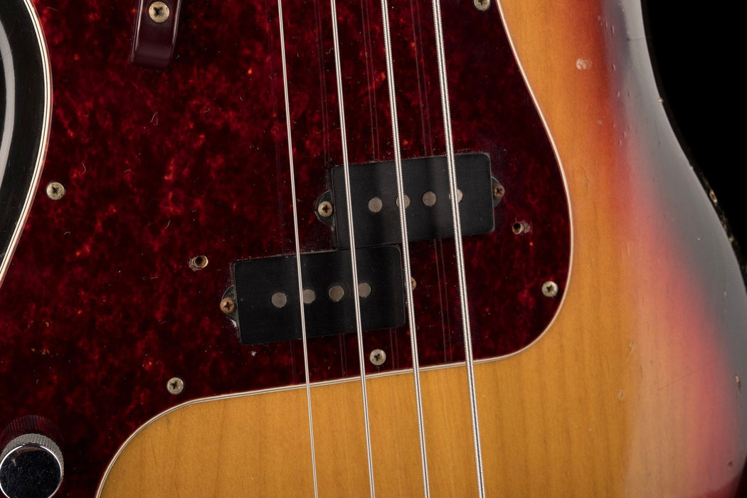 Pre Owned Vintage 1971 Fender Left-Handed Precision Bass Sunburst With OHSC - Duffy Snowhill