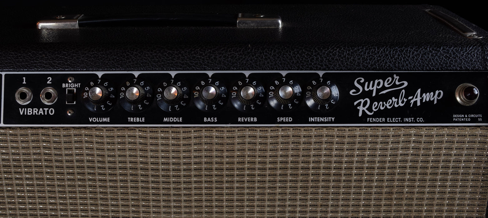 Vintage 1965 Fender 4x10  Blackface Super Reverb Amp