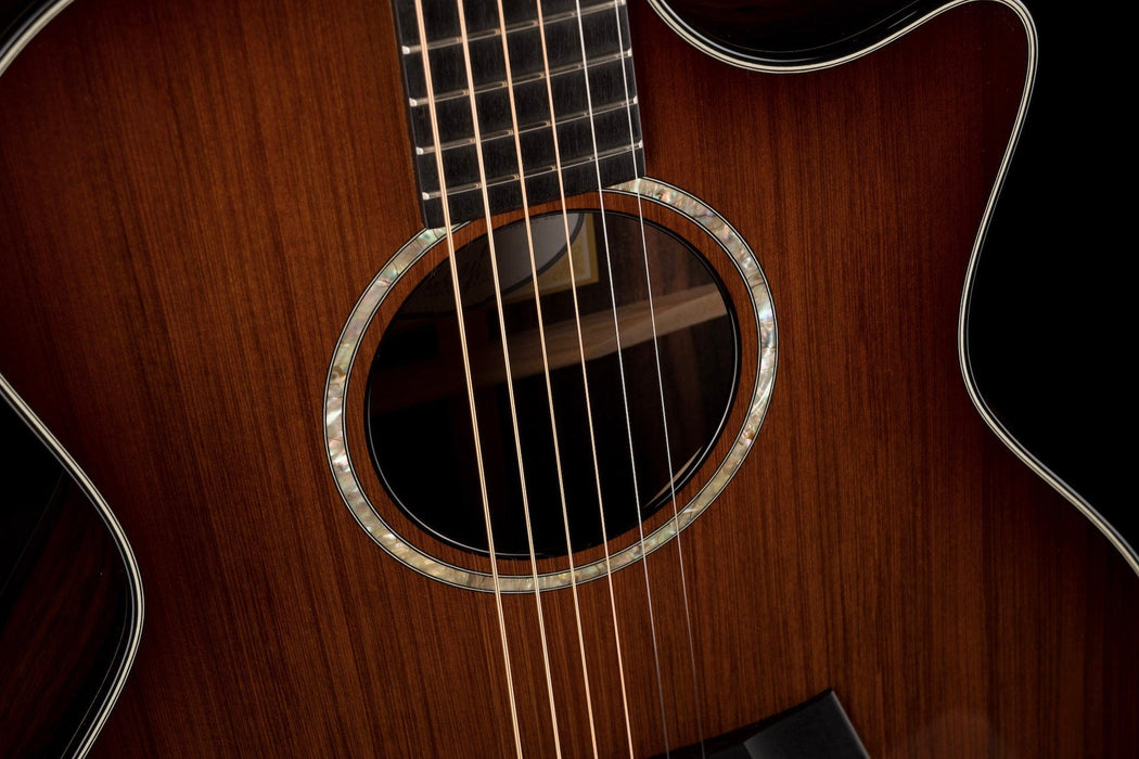 Used Taylor Custom Grand Auditorium Sinker Redwood And Macassar Ebony with OHSC