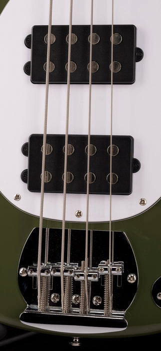 Used Sterling by Music Man SUB Series StingRay HH Bass Olive