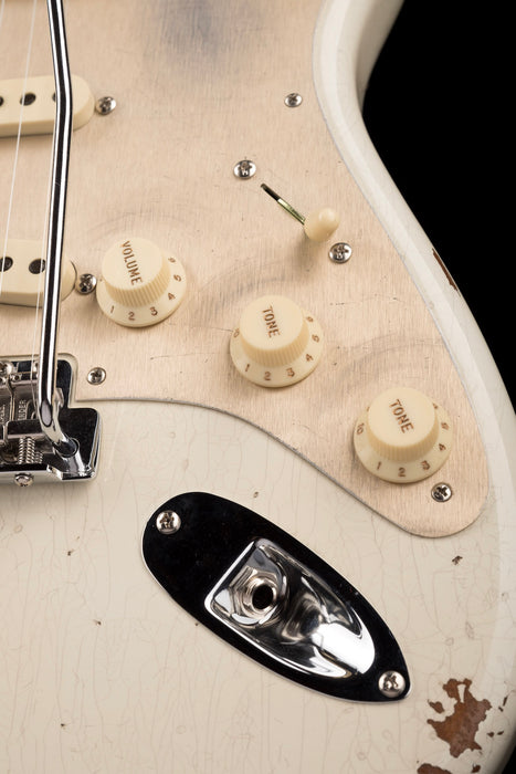 Fender Custom Shop Roasted 1960 Stratocaster Relic Birdseye Maple Aged Olympic White
