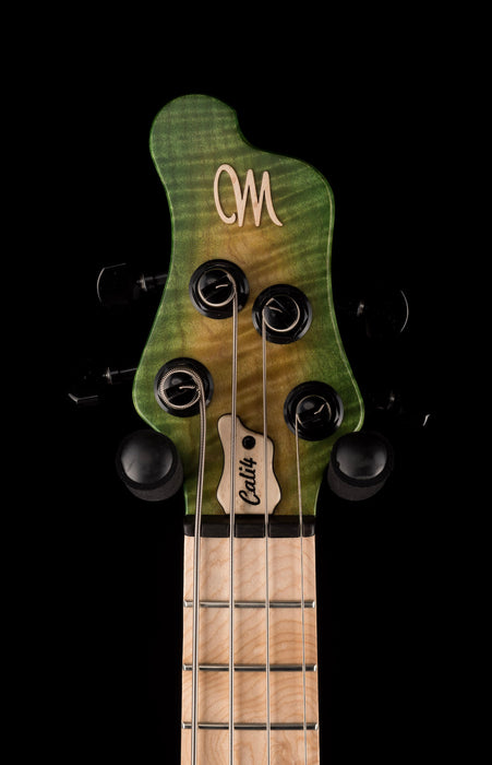 Mayones Cali4 Quilt Maple Top Swamp Ash Back Custom Color Greenburst Matte Finish with Case