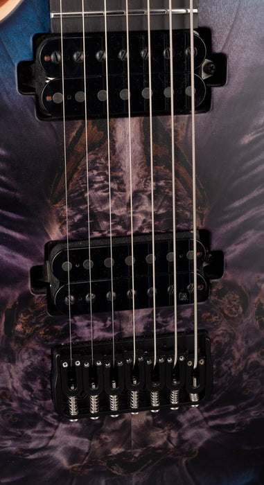 Mayones Left Handed Duvell Elite 7 String Dirty Purple Blue Burst