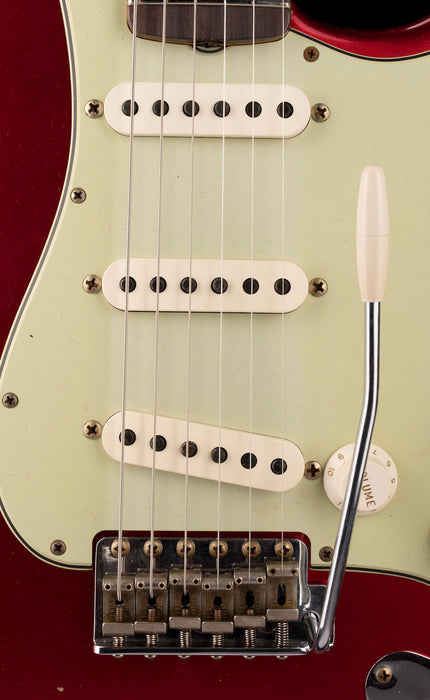 Fender Custom Shop 1963 Stratocaster Relic Mahogany Body Candy Apple Red