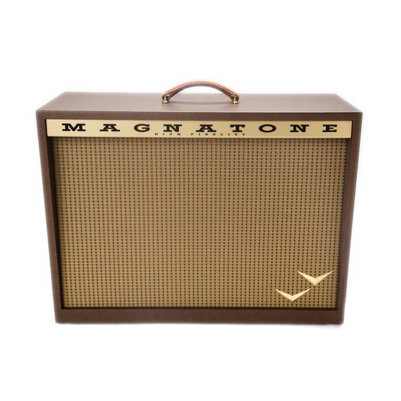 Magnatone 2x12 Traditional Brown Extension Guitar Amp Cabinet