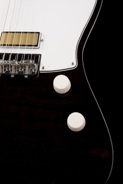 Used Harmony Limited Edition Silhouette Flame Maple Top Transparent Black with Mono Case