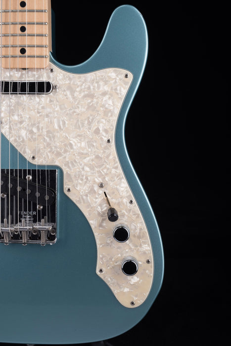 Pre Owned 2005 Fender Custom Shop 1969 Telecaster Thinline Firemist Silver With OHSC