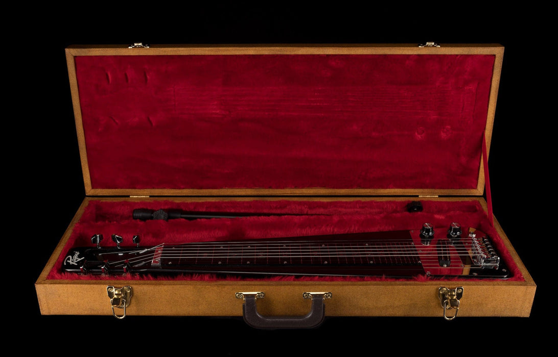 Used Rogue RSL-1 Lap Steel Metallic Black with Legs and Hardshell Case