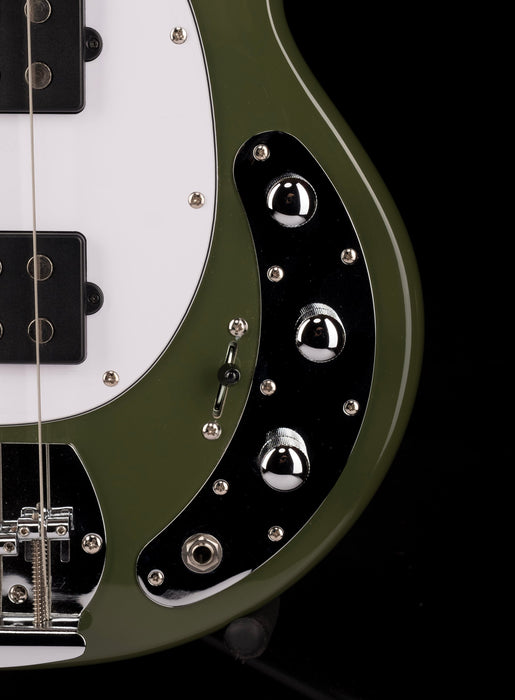 Used Sterling by Music Man SUB Series StingRay HH Bass Olive