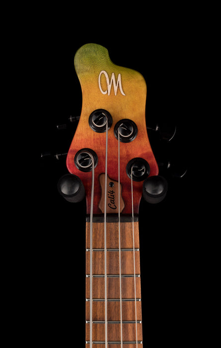 Mayones Cali4 Flame 3A Maple Top Custom Color Trans Rainbow Matt Finish with Case 