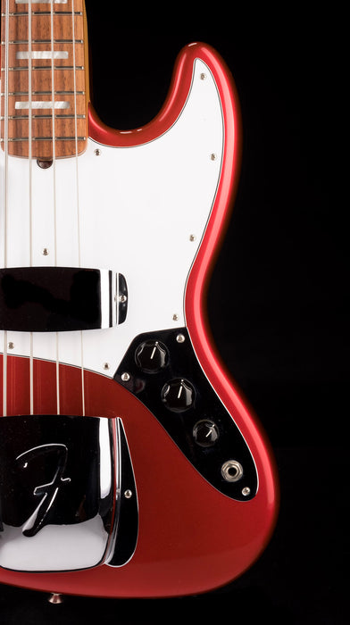 Used 2010 Fender 50th Anniversary Jazz Bass Candy Apple Red with OHSC