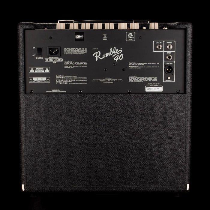 Used Fender Rumble 40 Bass Amp Combo