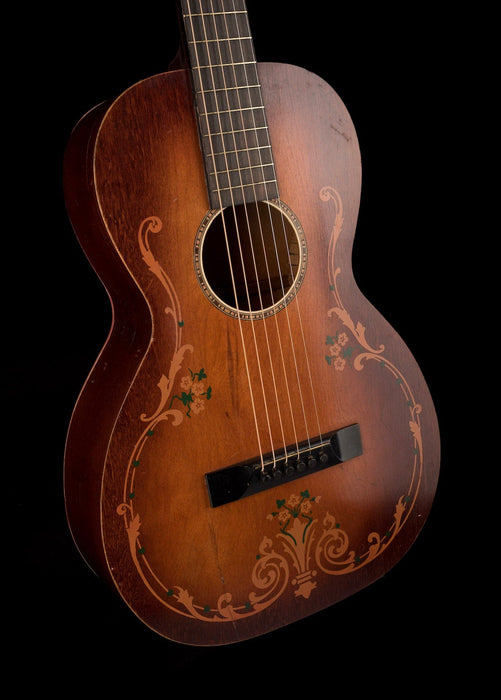 Pre Owned Regal Luann 1920's Floral Parlor Acoustic Guitar With SSC