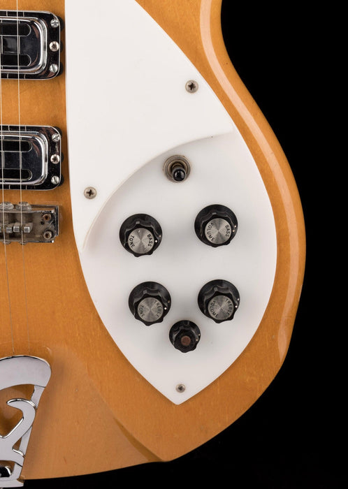 Vintage 1968 Rickenbacker 370/6 Maple Glo With New Silver Vintage-Style HSC