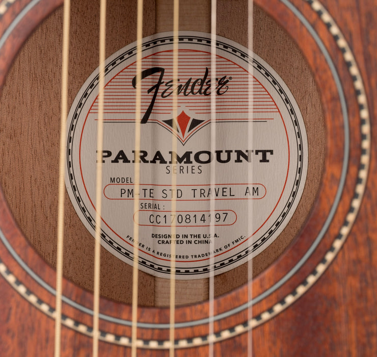 Pre-Owned Fender Paramount PM-TE Travel All Mahogany with OHSC