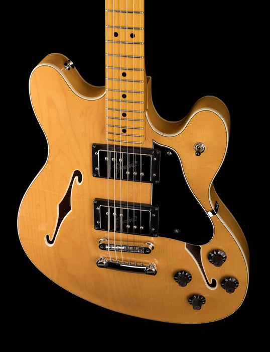 Used 2013 Limited Edition Fender Modern Player Starcaster Natural With Gig Bag