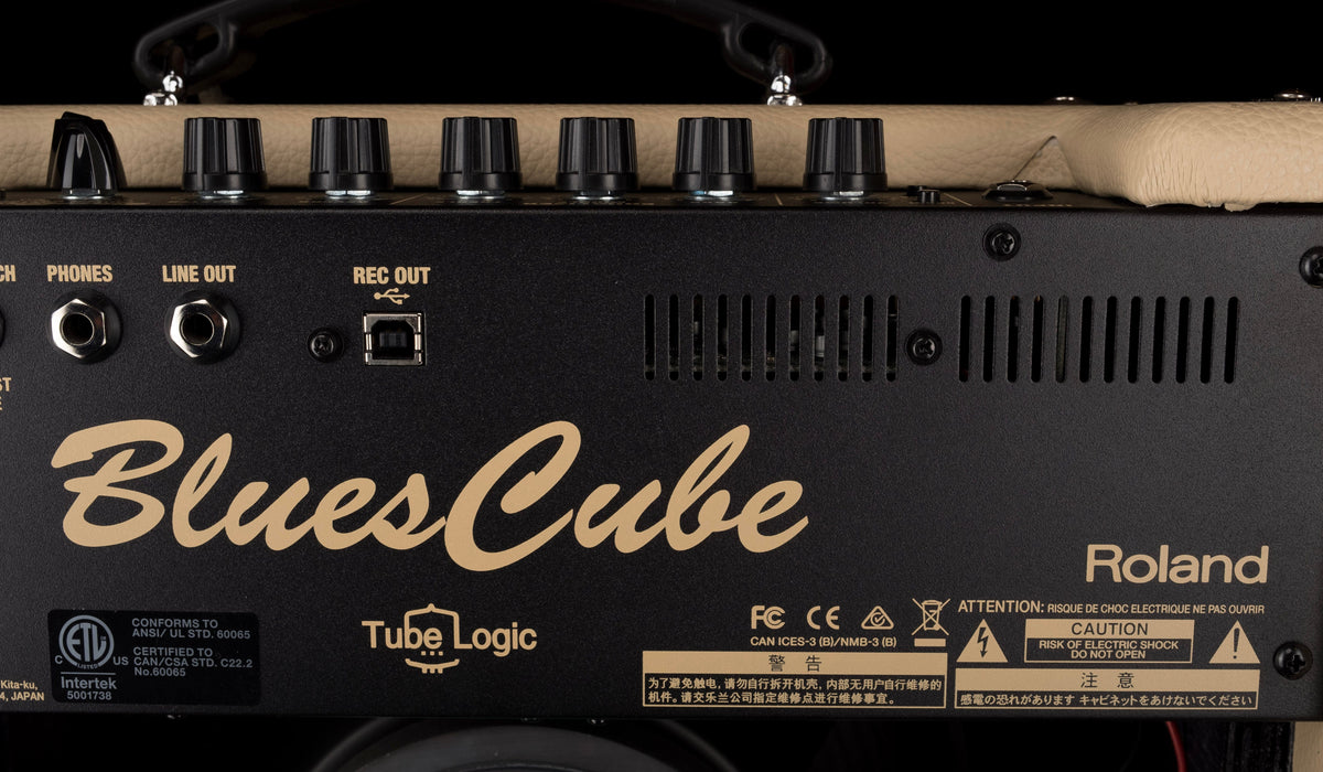 Used Roland Blues Cube Hot 30-Watt Electric Guitar Amplifier Vintage Blonde