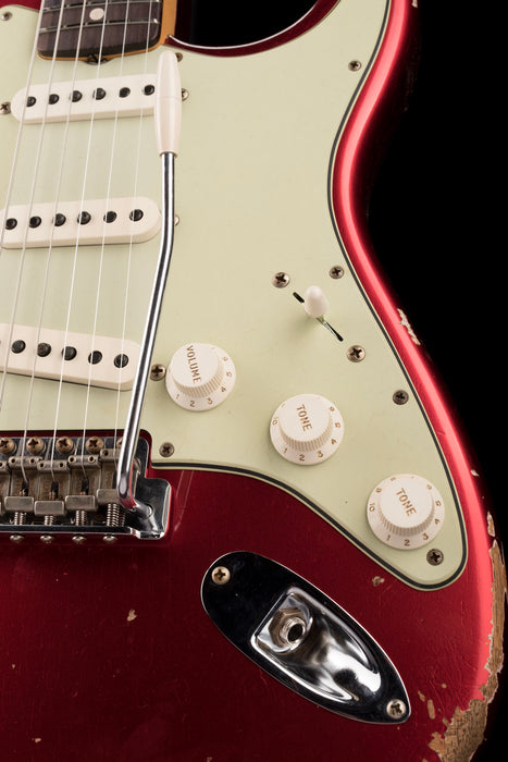 Fender Custom Shop 1963 Stratocaster Relic Mahogany Body Candy Apple Red