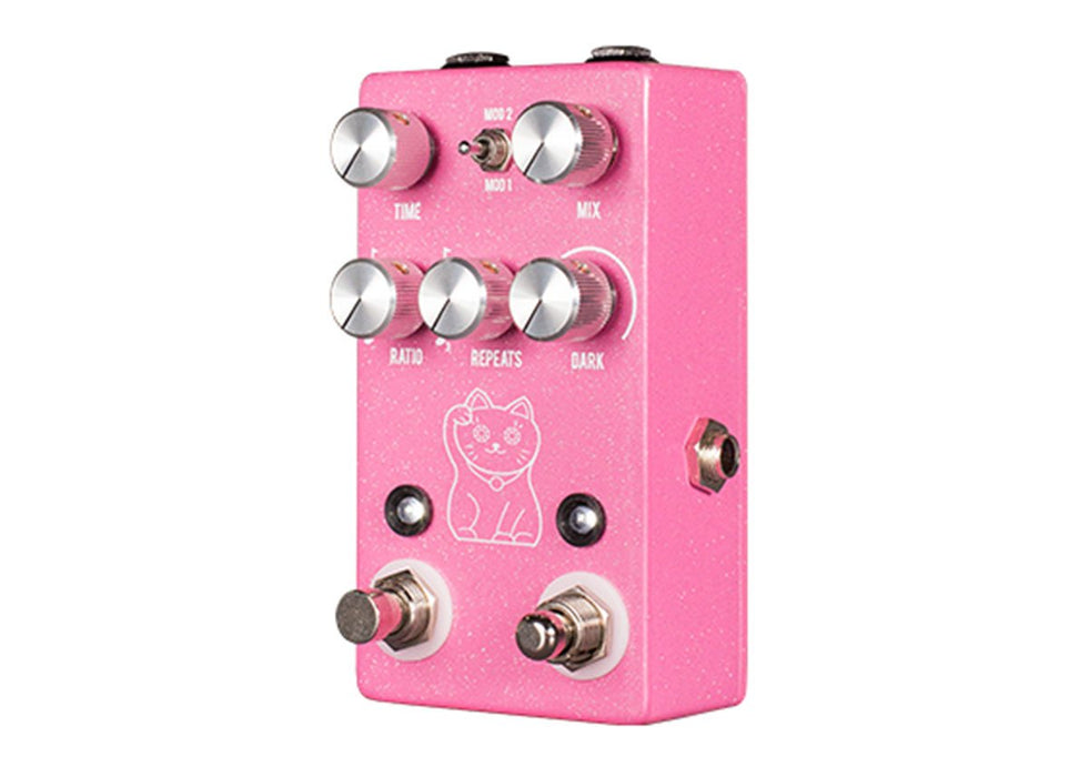 JHS Lucky Cat Delay Guitar Effect Pedal - Pink
