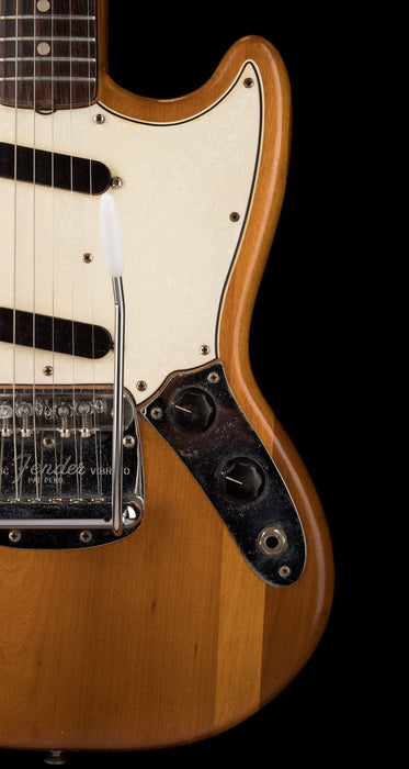Pre Owned Vintage 1965 Fender Mustang Stripped Natural With OHSC