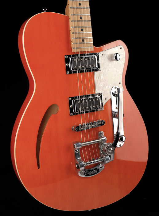 Pre Owned Reverend Club King RB Rock Orange With Bigsby With OHSC