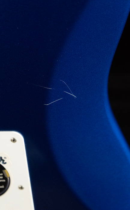 Used 2007 Fender Mexican Standard HSS Stratocaster Metallic Blue Electric Guitar W/ HSC