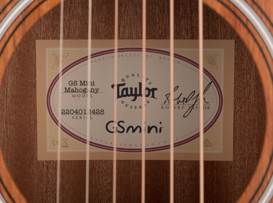 Taylor GS Mini Mahogany Left-Handed Acoustic Guitar with Gig Bag