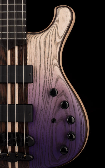 Mayones Viking 4 String Bass Guitar Dirty Ash Purple Horizon