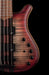Mayones Patriot Classic 4 Flame Top Bass Satine Transparent Jeans Black 3-Tone Red Burst