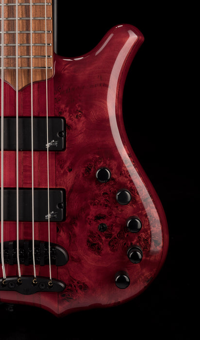 Mayones Comodous 4 String Bass Guitar Poplar Top Liquid Red Gloss Finish