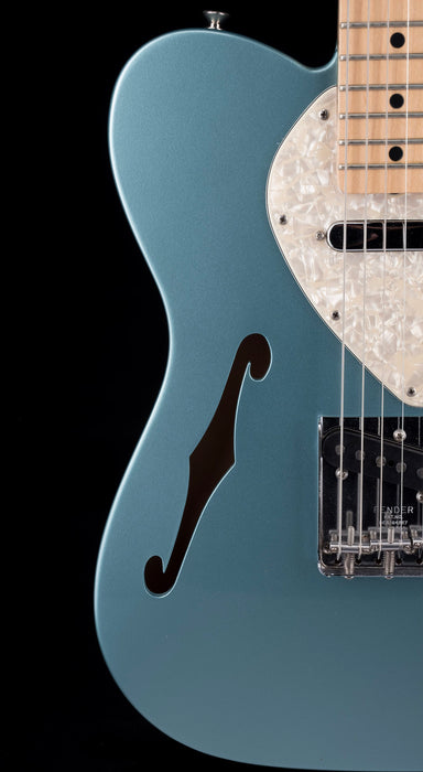 Pre Owned 2005 Fender Custom Shop 1969 Telecaster Thinline Firemist Silver With OHSC