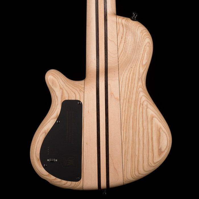 Mayones Cali4 Lined Fretless Bass Buckeye Burl Top Swamp Ash Back Ebony Board w/ Case