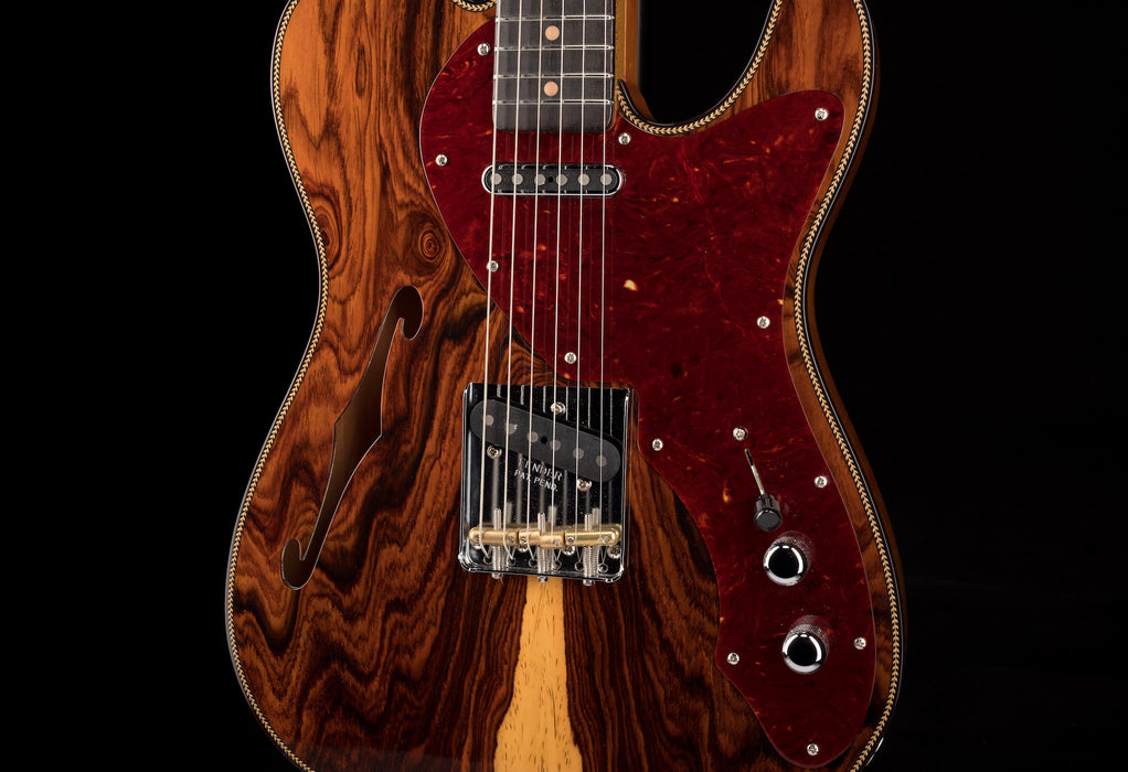 Fender Custom Shop Artisan Cocobolo Thinline Telecaster NOS Shellac Amber