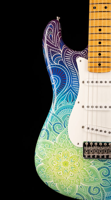 Pre-Owned Fender Custom Shop Masterbuilt Greg Fessler Madison Roy "Mandala Burst" 1968 Stratocaster