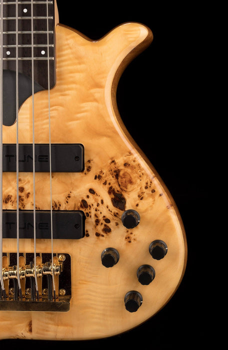 Pre Owned Tune TWB43-BR Electric Bass Burl Top Natural With OHSC