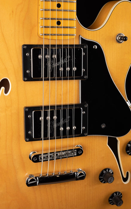 Used 2013 Limited Edition Fender Modern Player Starcaster Natural With Gig Bag