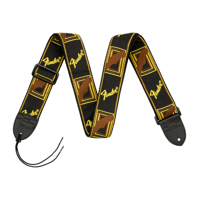 Fender 2" Monogrammed Black/Yellow/Brown