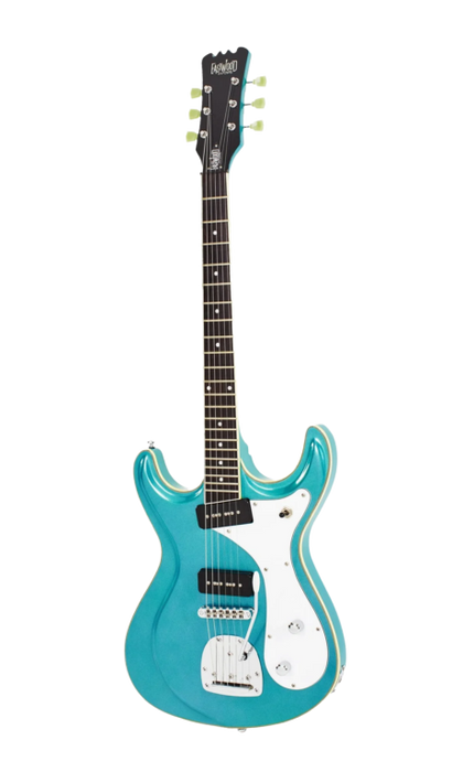 Eastwood Sidejack Deluxe Baritone - Metallic Blue