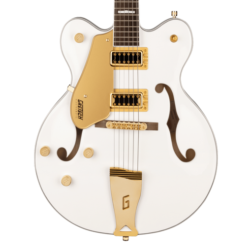 Gretsch G5422GLH Electromatic® Classic Hollow Body Double-Cut with Gold Hardware, Left-Handed, Laurel Fingerboard, Snowcrest White Electric Guitars