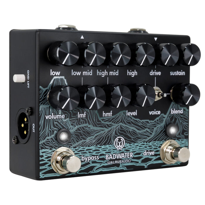 Walrus Audio Badwater Bass Preamp D.I. Guitar Effect Pedal