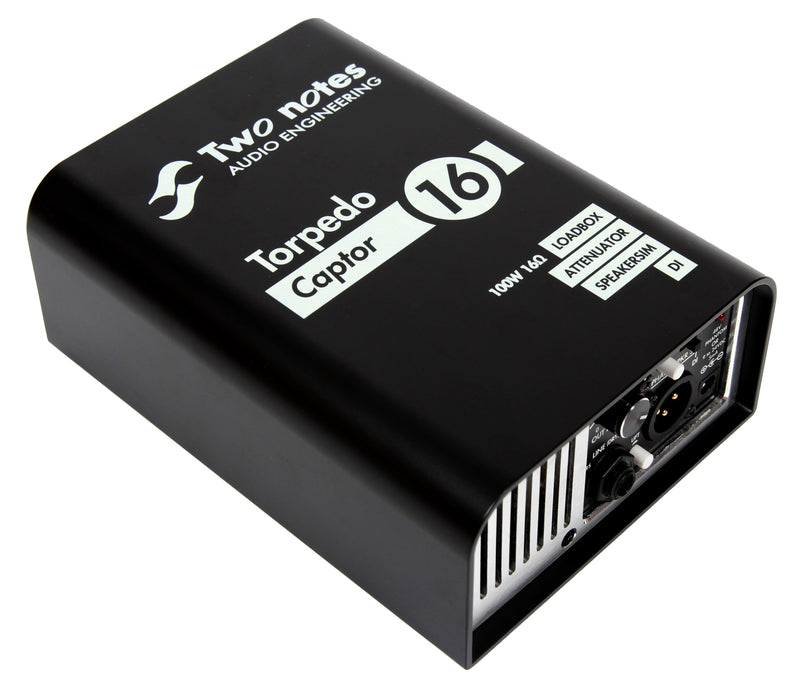Two Notes Torpedo Captor Reactive Loadbox DI and Attenuator - 16-ohm