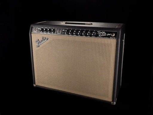 Vintage 1966 Fender Twin Reverb Black Guitar Amp Combo