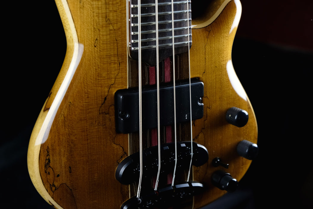 Mayones Cali4 Bass Black Limba w/ Spalted Top Aguilar OBP-3 Pre Amp W/ Case