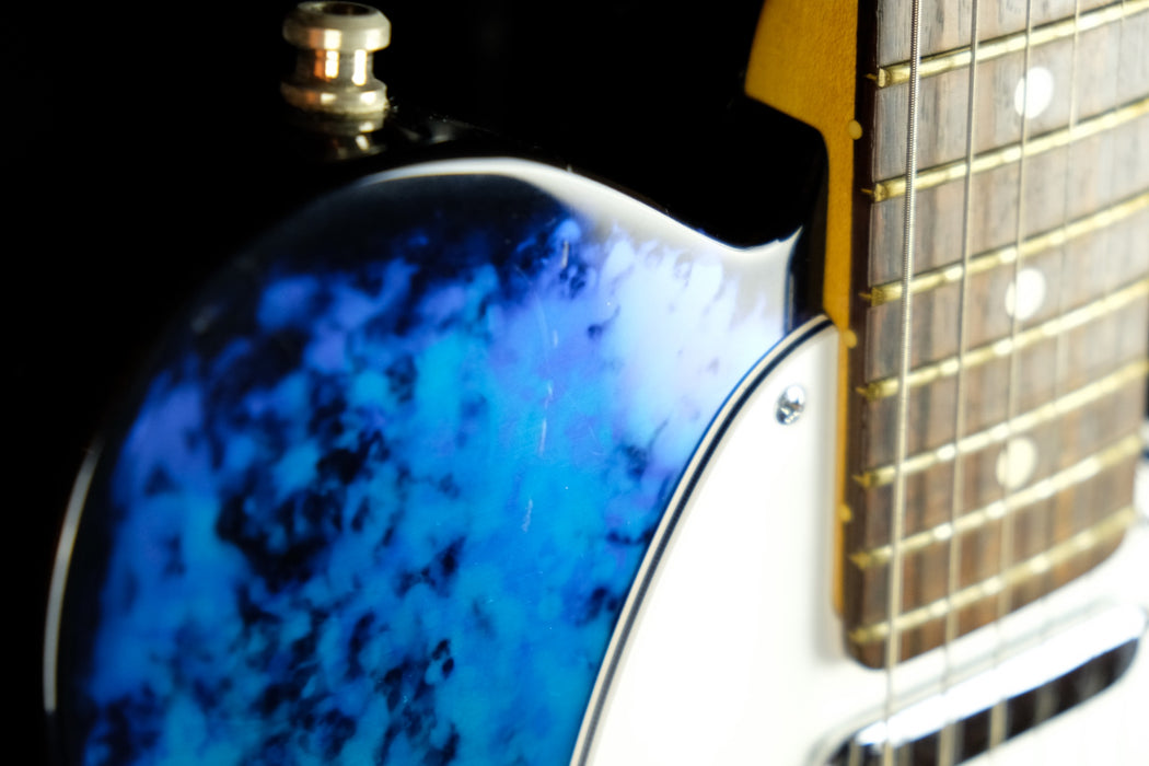 Pre Owned Fender 40th Anniversary Limited Run Telecaster Aluminum Blue Body OHSC