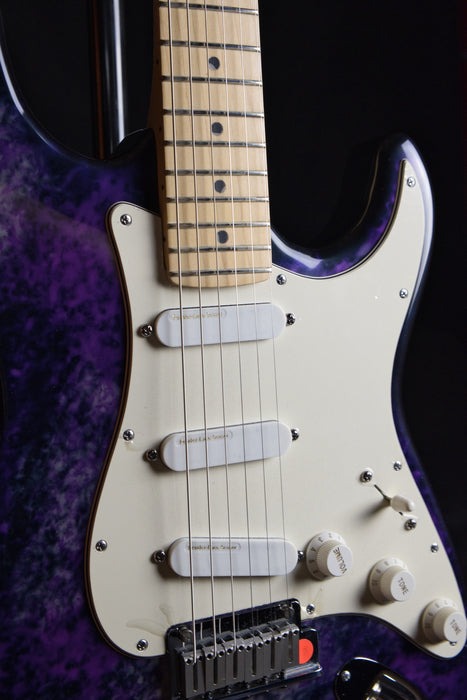 Pre Owned '93 Fender 40th Anniversary Limited Run Stratocaster Aluminum Purple Body OHSC