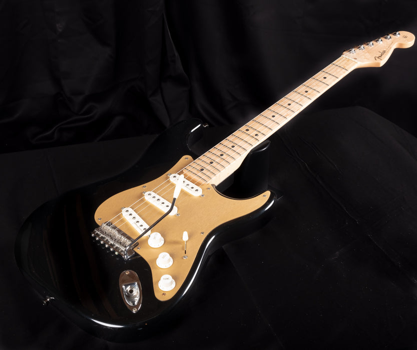 Pre Owned Fender Custom Shop '50's Stratocaster Black Electric Guitar With OHSC