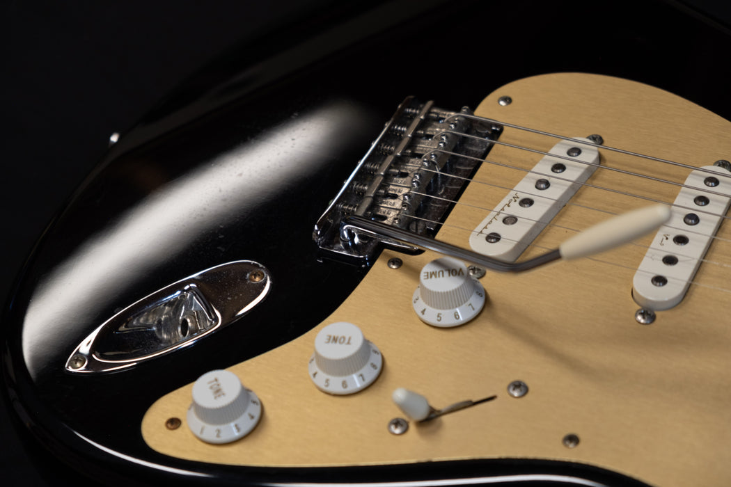 Pre Owned Fender Custom Shop '50's Stratocaster Black Electric Guitar With OHSC