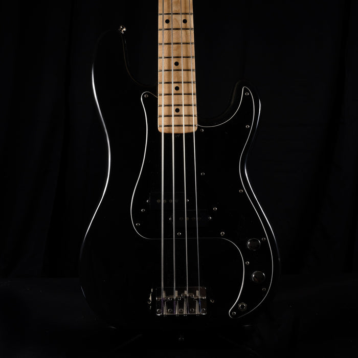 Vintage 1977 Fender Precision Bass Maple Neck Black With OHSC