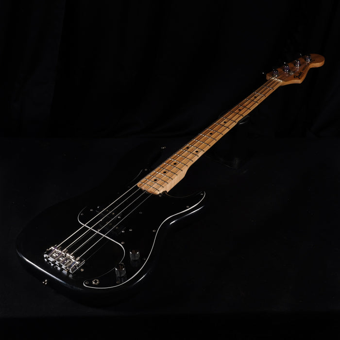 Vintage 1977 Fender Precision Bass Maple Neck Black With OHSC