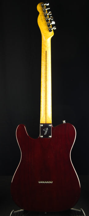 Pre Owned Fender American Design Select Carved Maple Top Telecaster Flame Maple Amber Sunburst